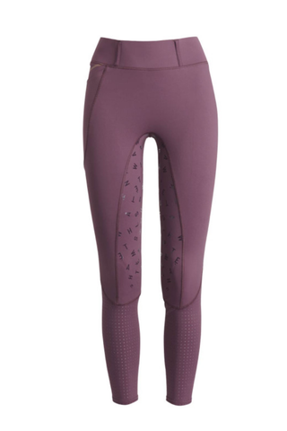 Wahlsten Jadena mesh ridetights, vinrød